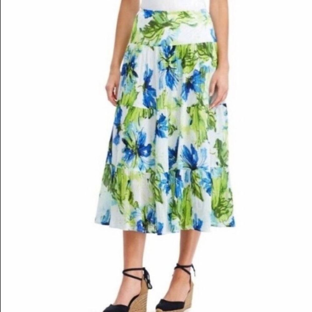 Chaps Ralph Lauren Floral Maxi Skirt